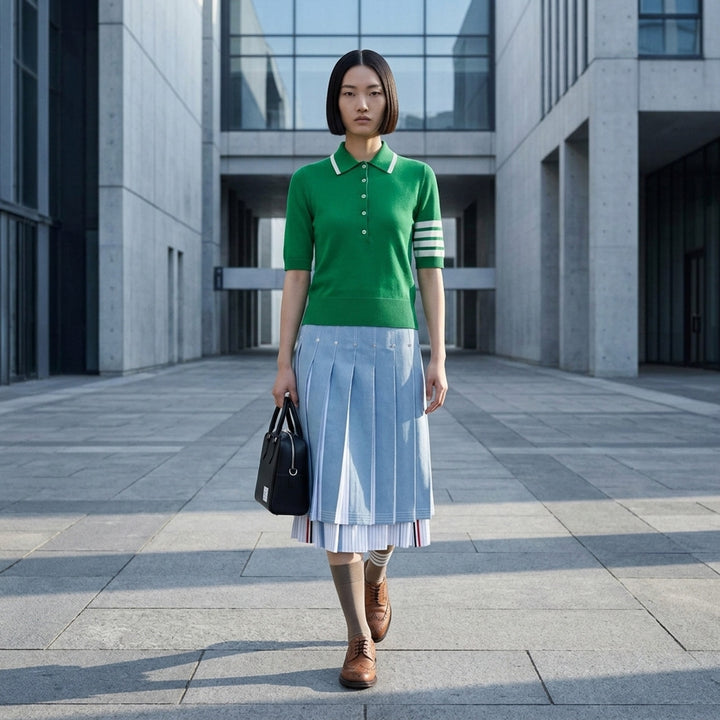 Jersey Stitch Polo | Thom Browne | Club21 - lifestyle