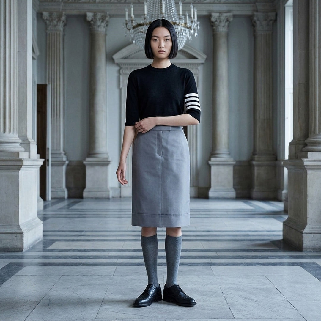 Jersey Stitch Short Sleeve Tee | Thom Browne | Club21 - lifestyle