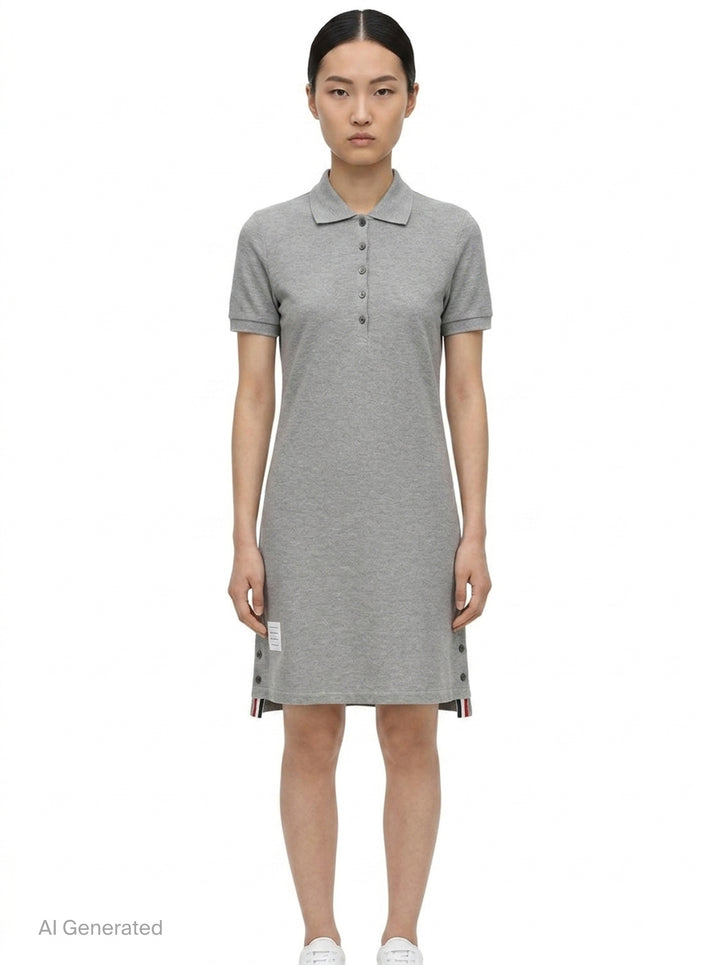 Knee-Length Polo Dress | Thom Browne | Club21 - front