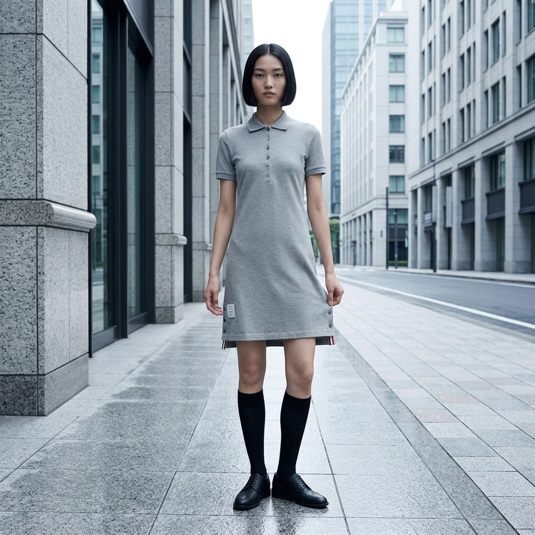 Knee-Length Polo Dress | Thom Browne | Club21 - lifestyle