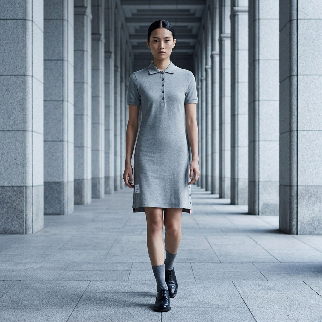 Knee-Length Polo Dress | Thom Browne | Club21 - lifestyle