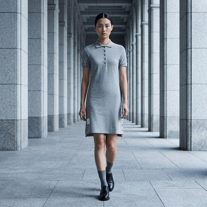 Knee-Length Polo Dress | Thom Browne | Club21 - lifestyle