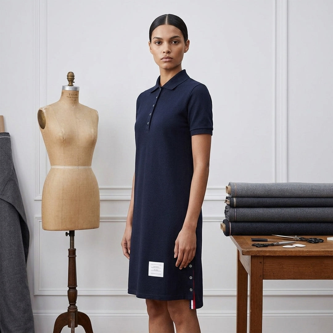 Knee-Length Polo Dress | Thom Browne | Club21 - lifestyle