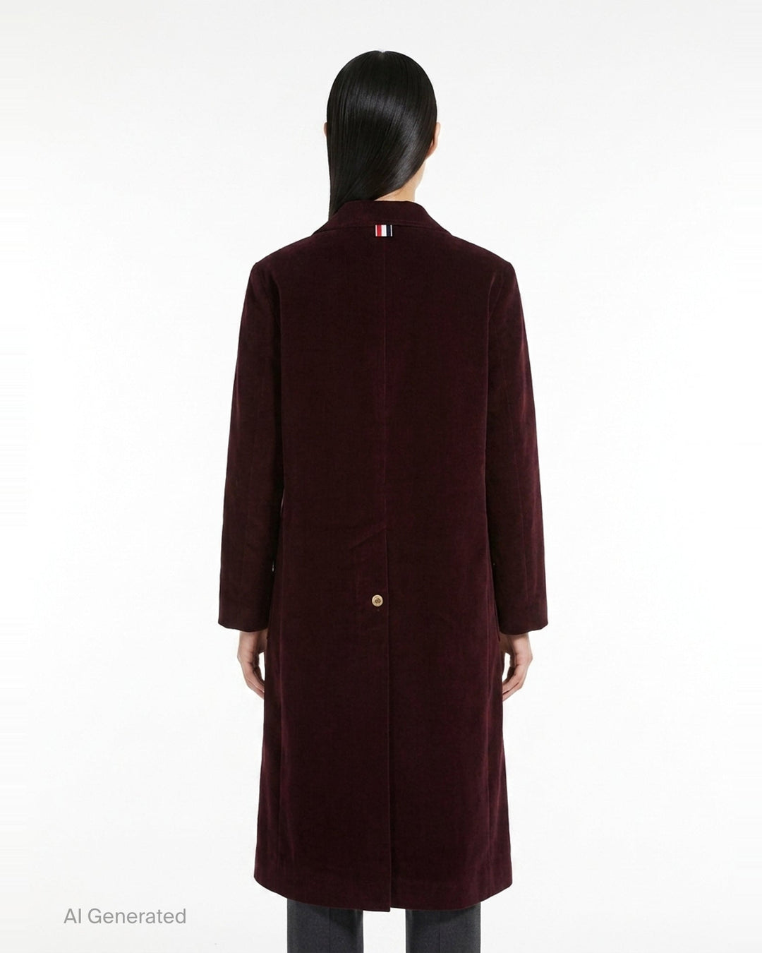 Low Break Patch Pocket Bell Sleeve Coat | Thom Browne | Club21 - back