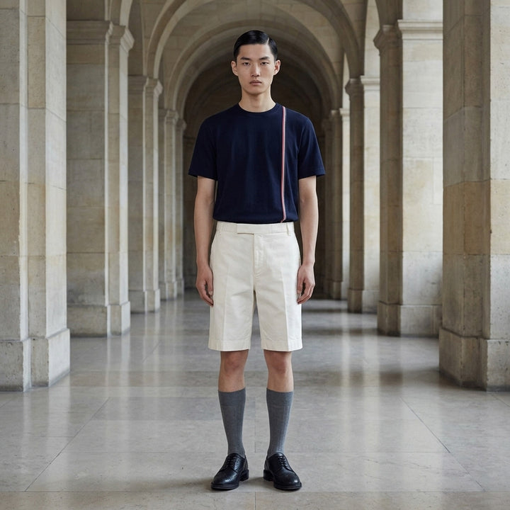 Medium Weight Diagonal Stripe Tee | Thom Browne | Club21 - lifestyle