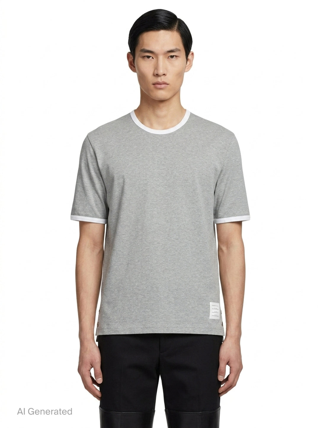 Medium Weight Ringer Tee | Thom Browne | Club21 - front