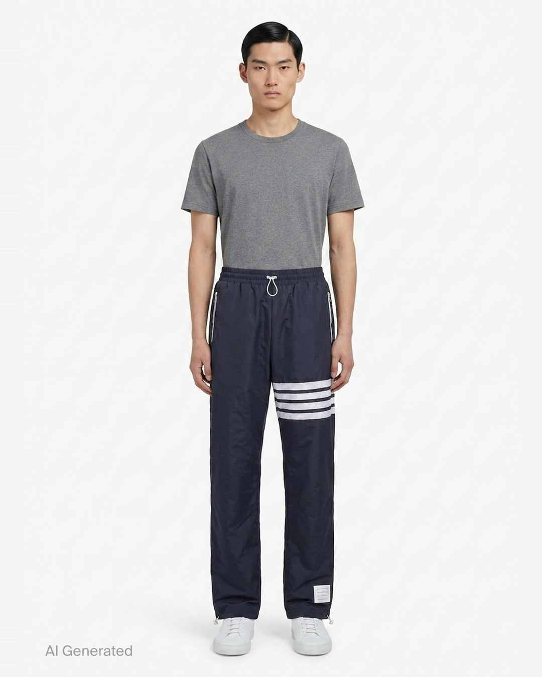 Mesh 4-Bar Track Pants | Thom Browne | Club21 - front
