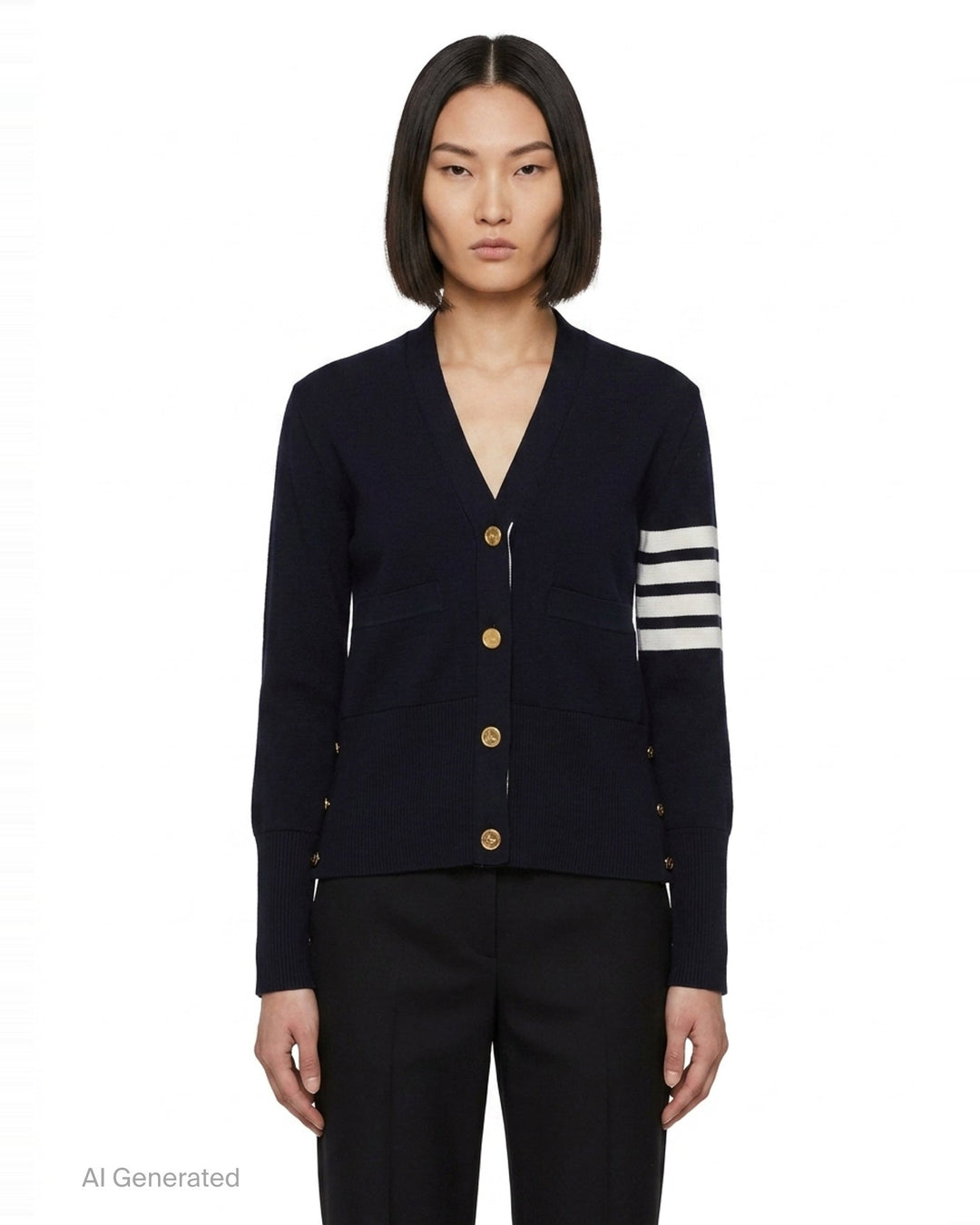 Milano Stitch Cardigan | Thom Browne | Club21 - front
