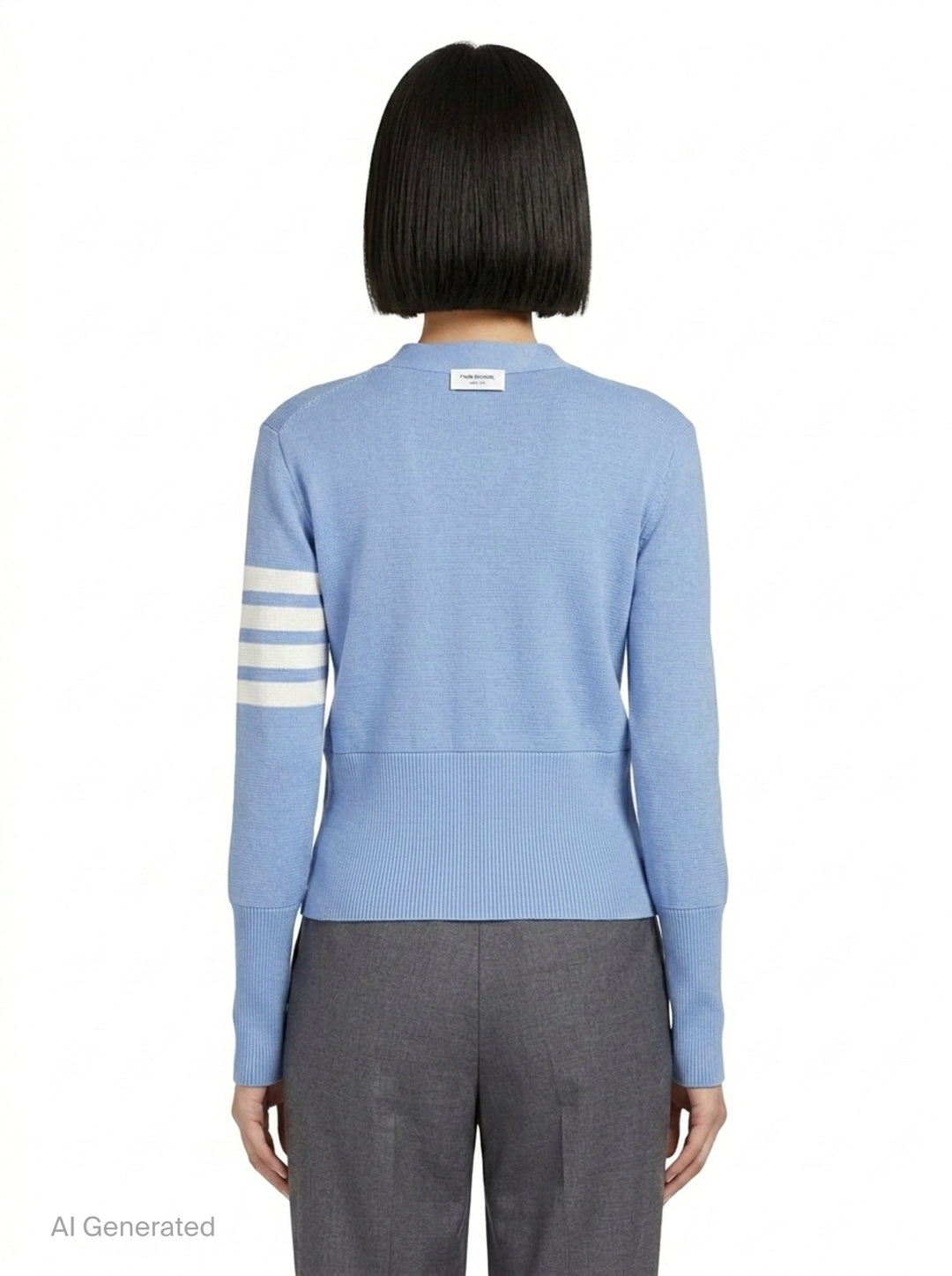 Milano Stitch Cardigan | Thom Browne | Club21 - back