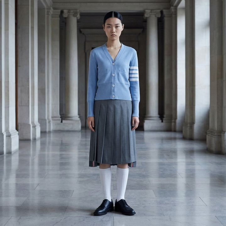 Milano Stitch Cardigan | Thom Browne | Club21 - lifestyle