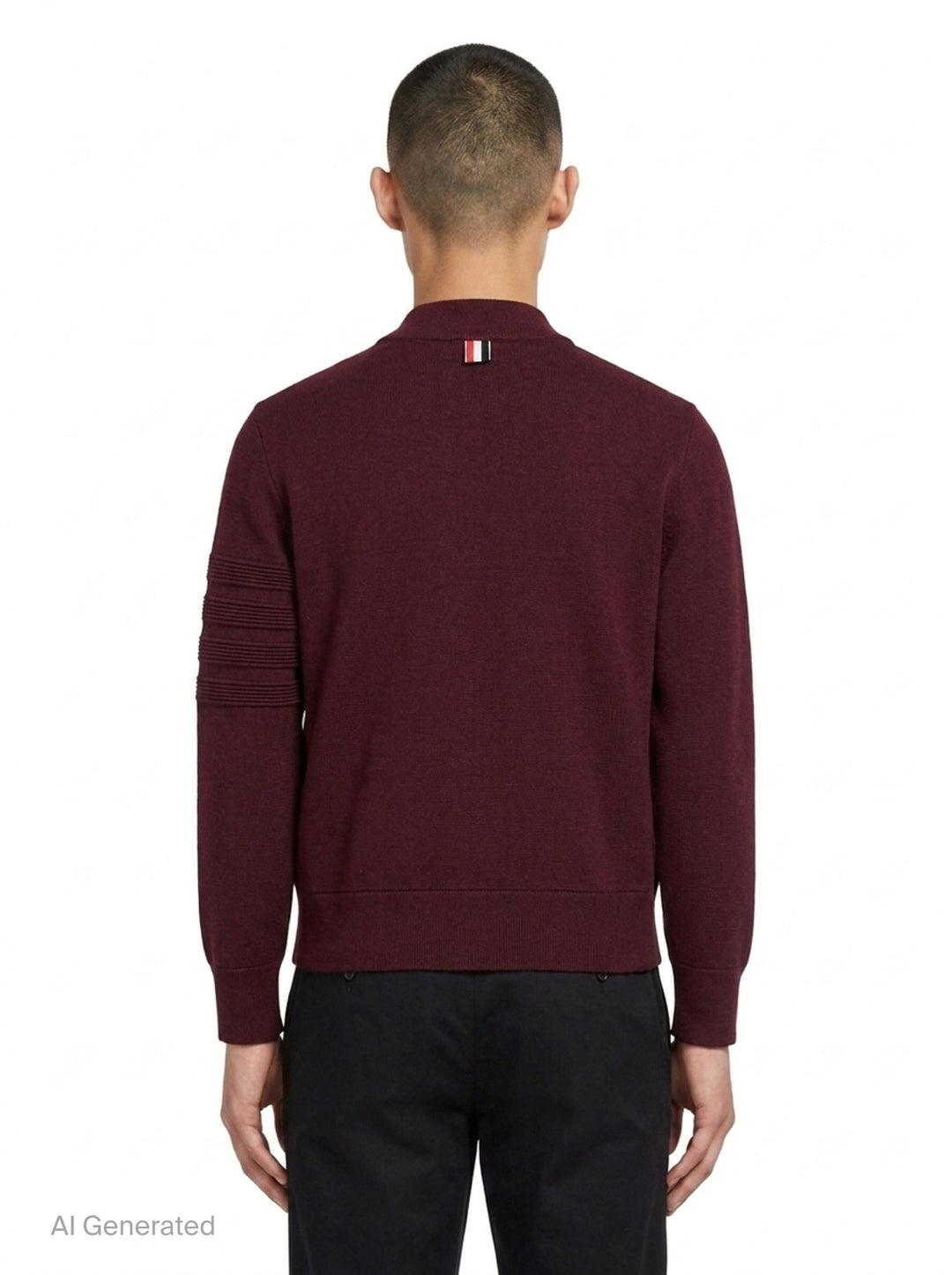 Milano Stitch Zip Up Bomber | Thom Browne | Club21 - back