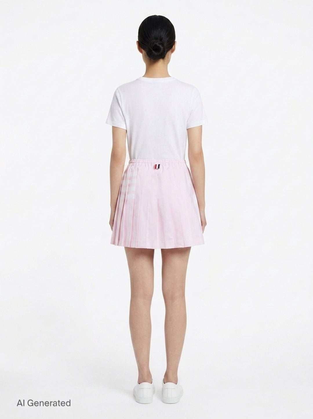 Mini Drawstring Pleated Skirt | Thom Browne | Club21 - back