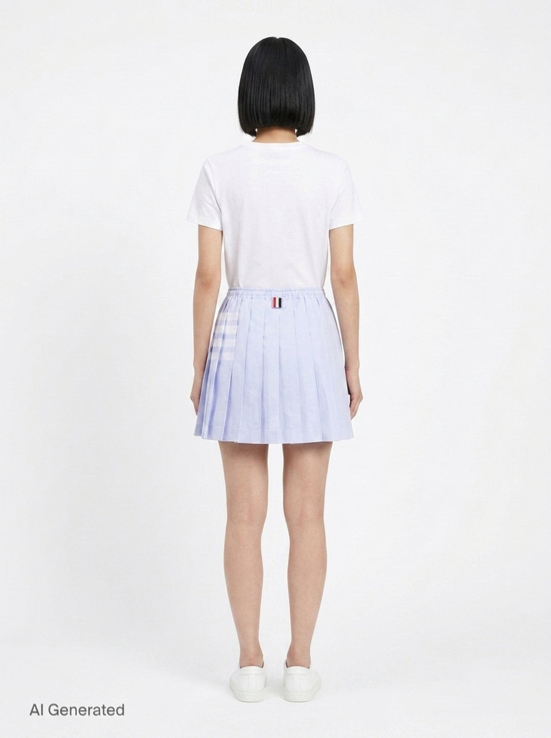 Mini Drawstring Pleated Skirt | Thom Browne | Club21 - back