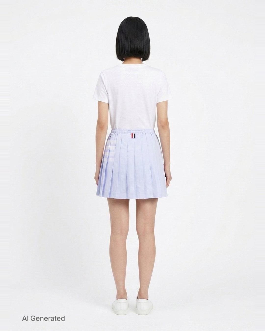 Mini Drawstring Pleated Skirt | Thom Browne | Club21 - back