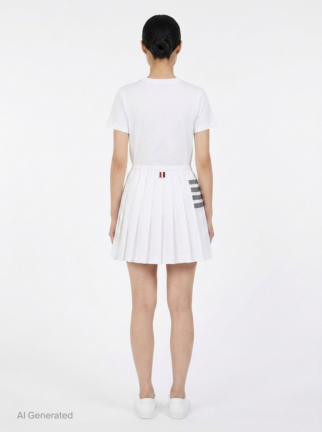 Mini Drawstring Pleated Skirt | Thom Browne | Club21 - back