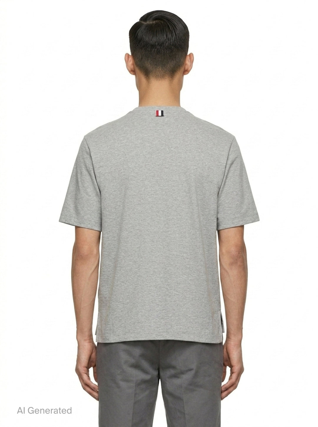 Oversized Short Sleeve Pocket Tee | Thom Browne | Club21 - back
