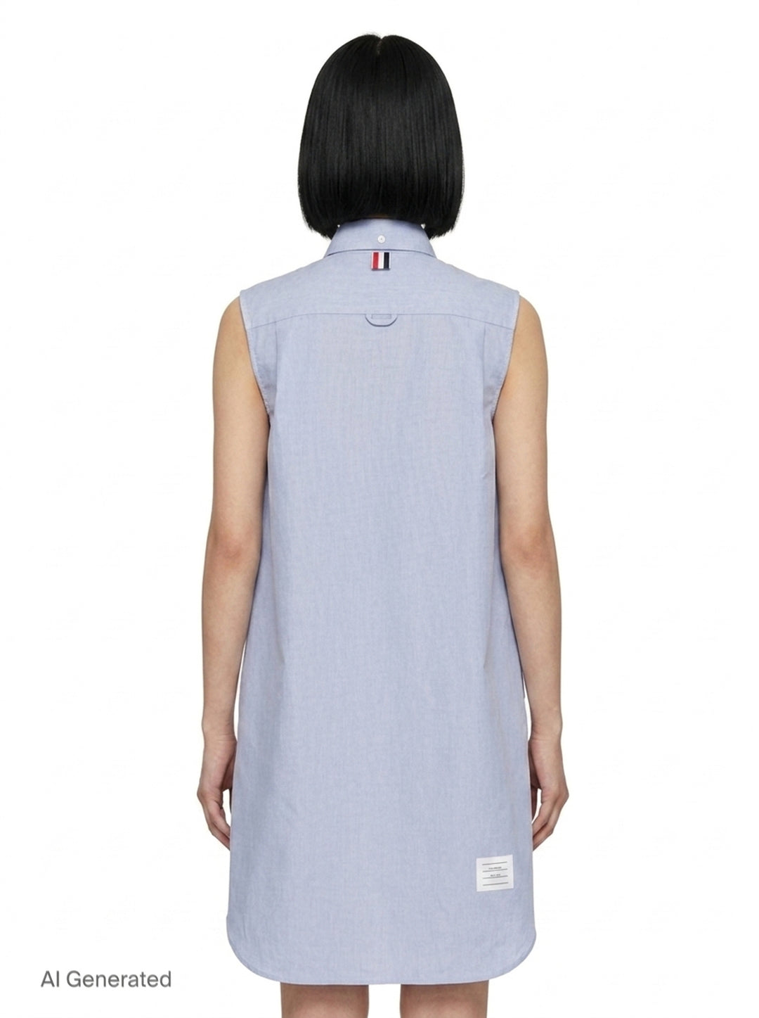 Oversized Sleeveless Shirt Dress | Thom Browne | Club21 - back