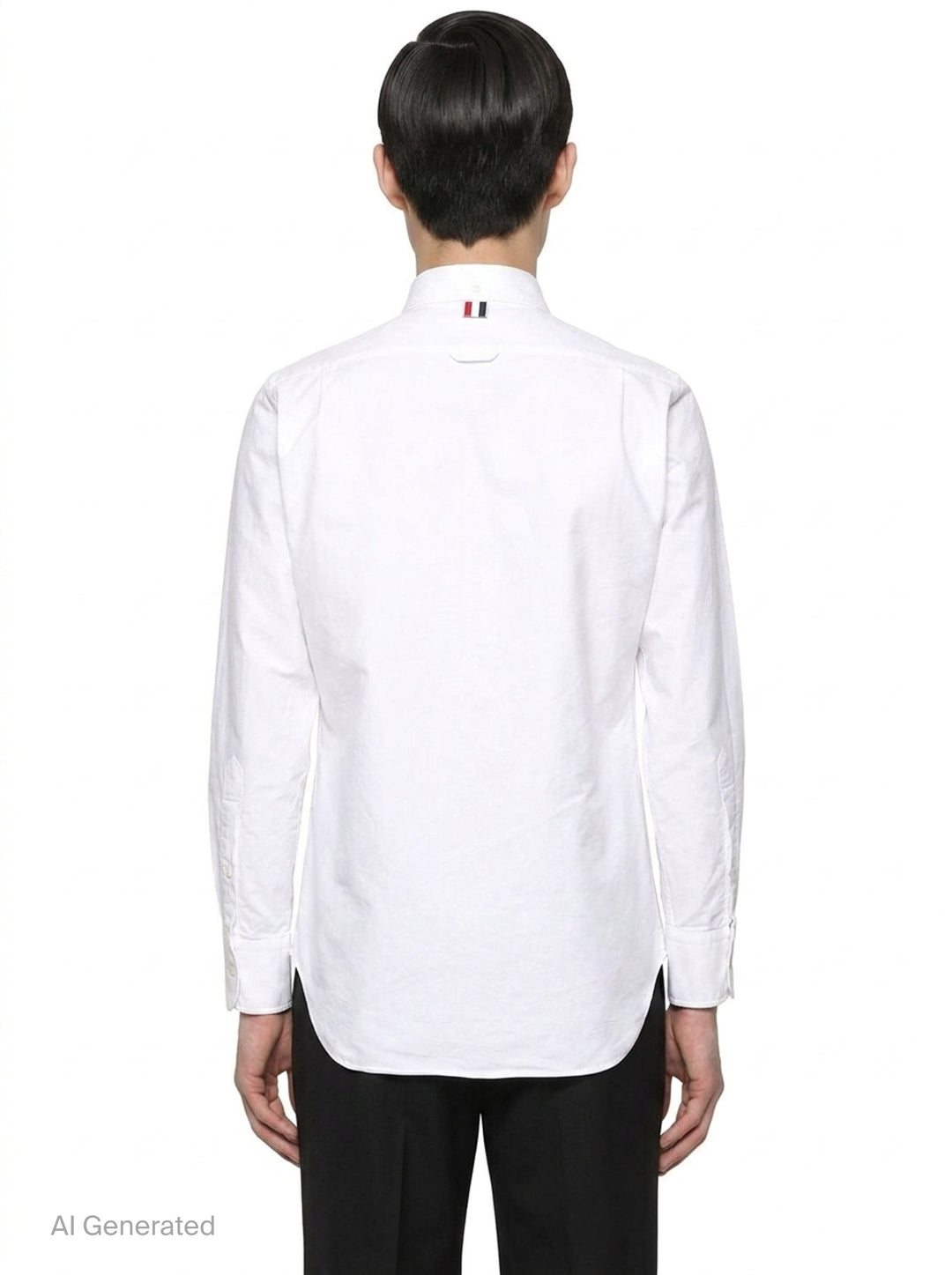 Oxford Grosgrain Placket Shirt | Thom Browne | Club21 - back