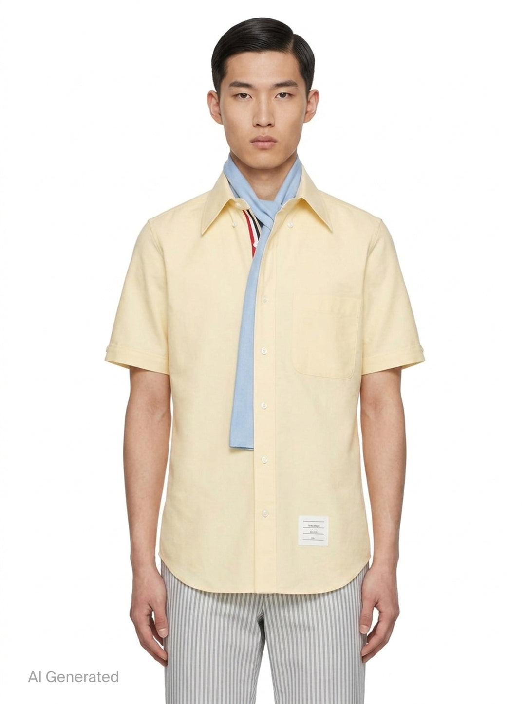 Oxford Short Sleeve Shirt | Thom Browne | Club21 - front