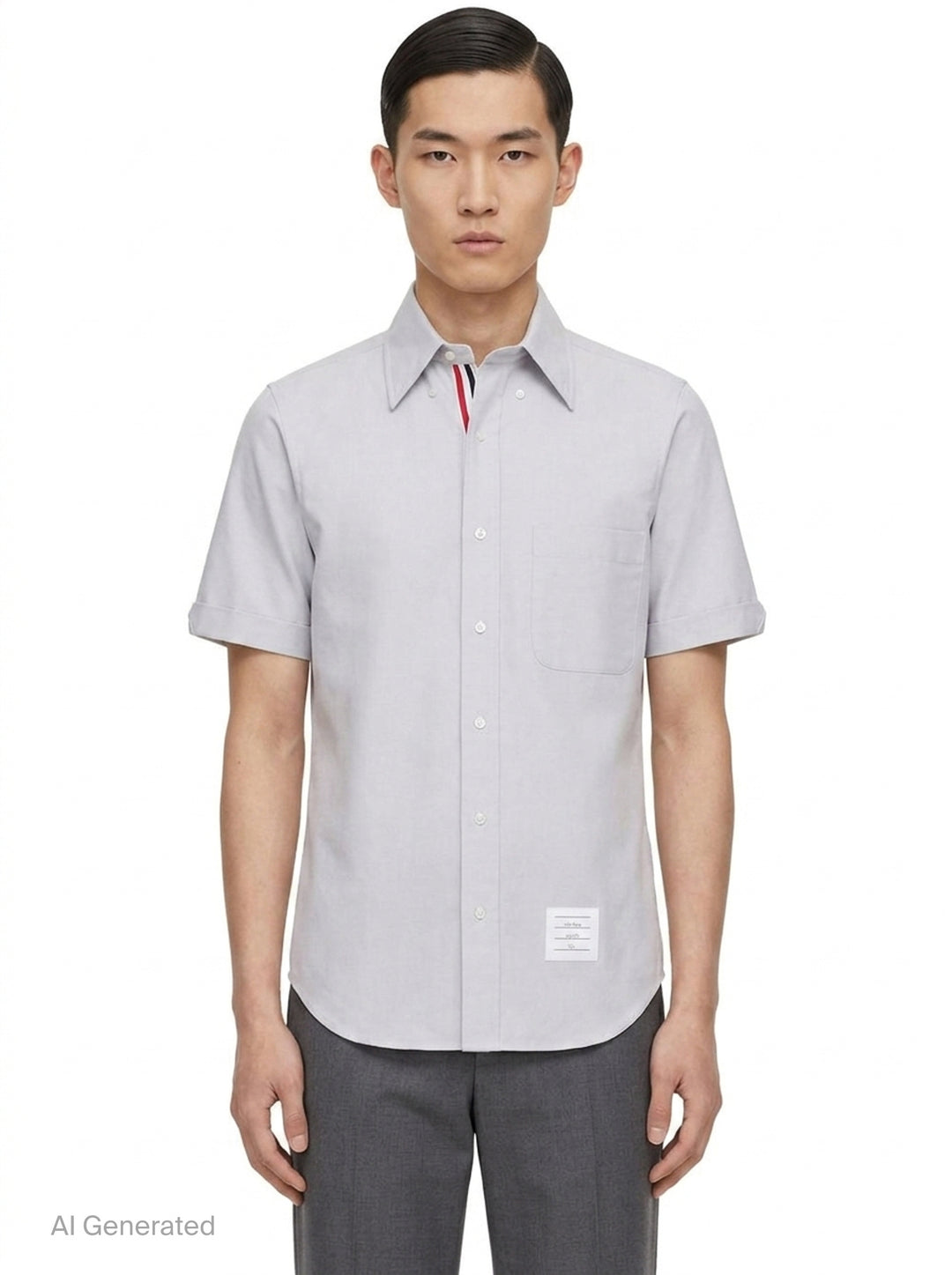 Oxford Short Sleeve Shirt | Thom Browne | Club21 - front