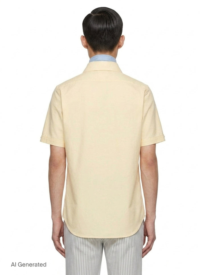 Oxford Short Sleeve Shirt | Thom Browne | Club21 - back