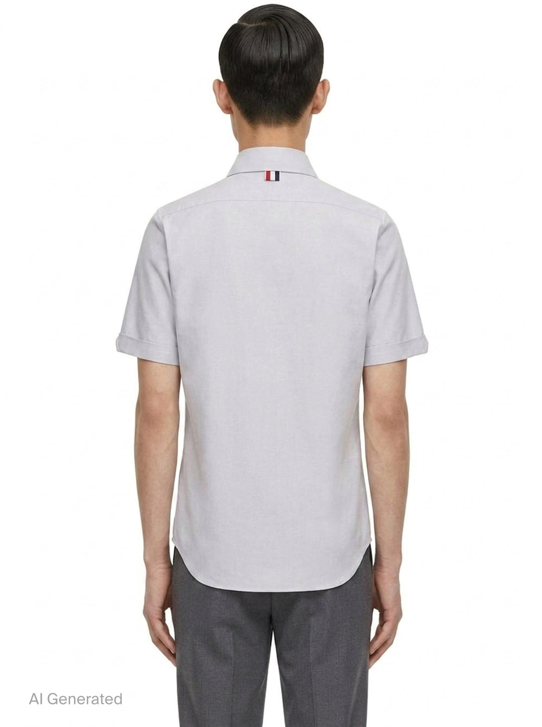 Oxford Short Sleeve Shirt | Thom Browne | Club21 - back