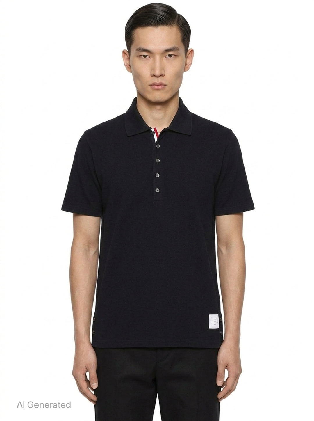 Relaxed Fit Short Sleeve Polo | Thom Browne | Club21 - front
