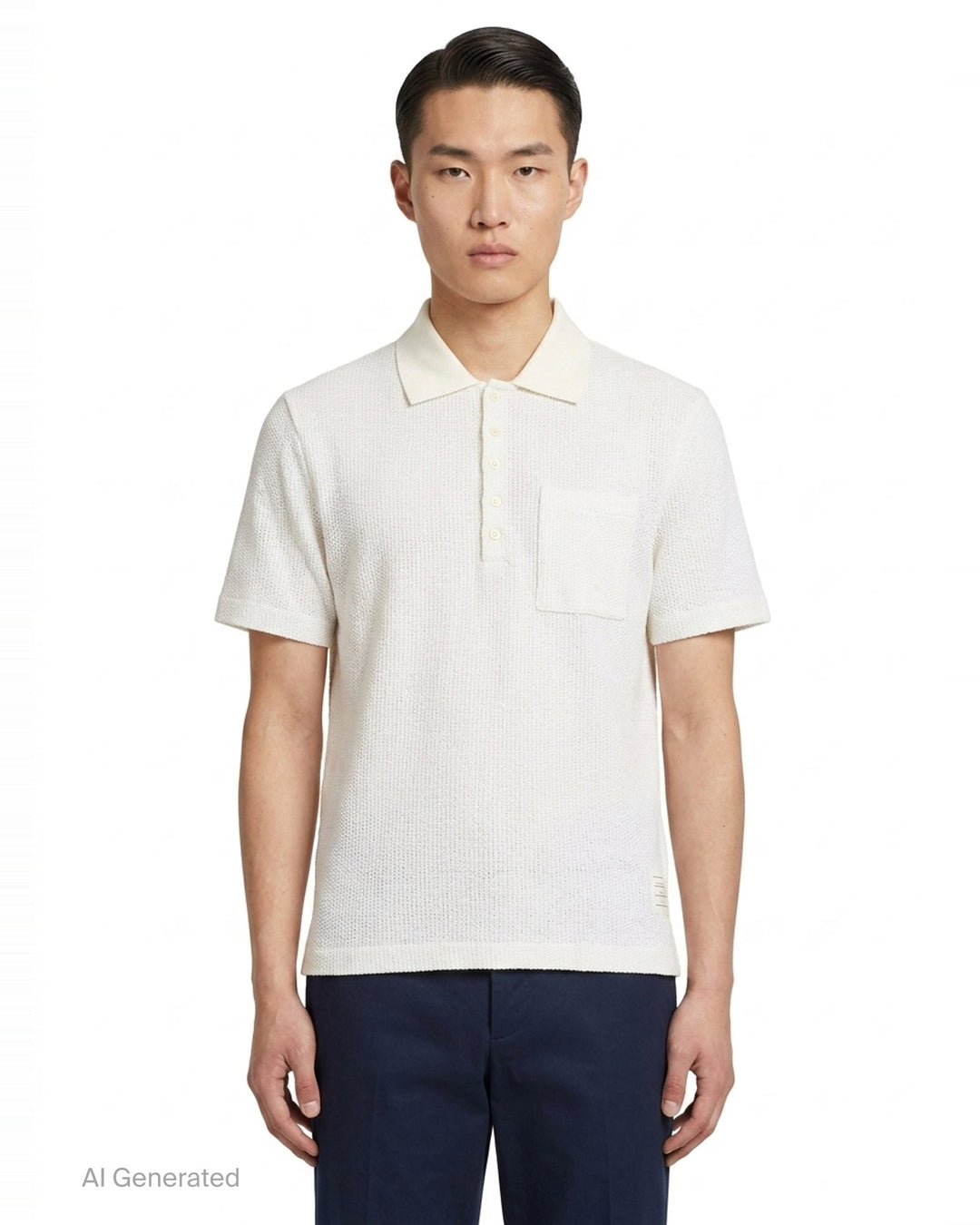 Relaxed Fit Short Sleeve Polo | Thom Browne | Club21 - front