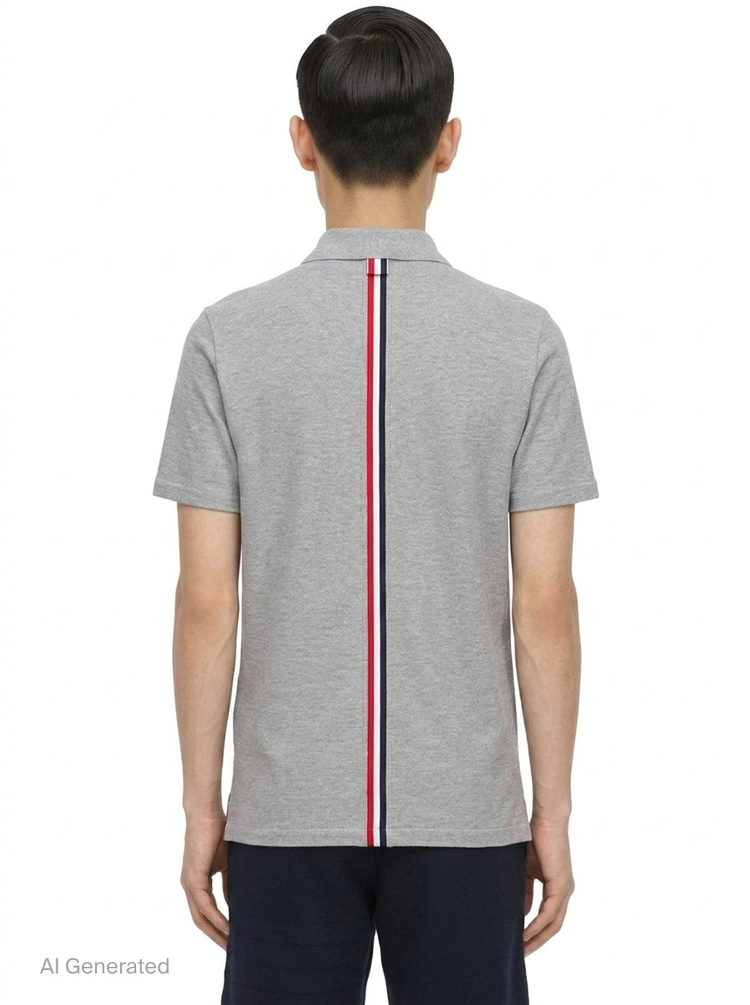 Relaxed Fit Short Sleeve Polo | Thom Browne | Club21 - back