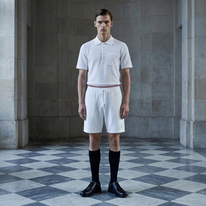 Relaxed Fit Short Sleeve Polo | Thom Browne | Club21 - lifestyle