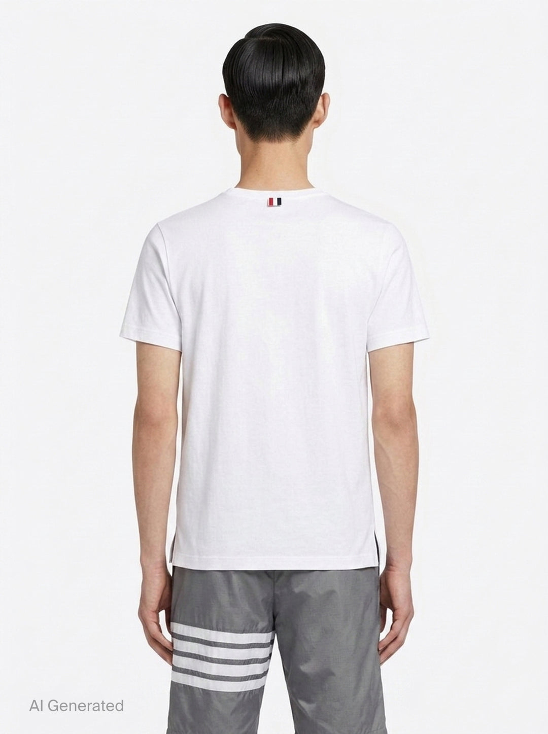 Relaxed Fit Short Sleeve Tee | Thom Browne | Club21 - back