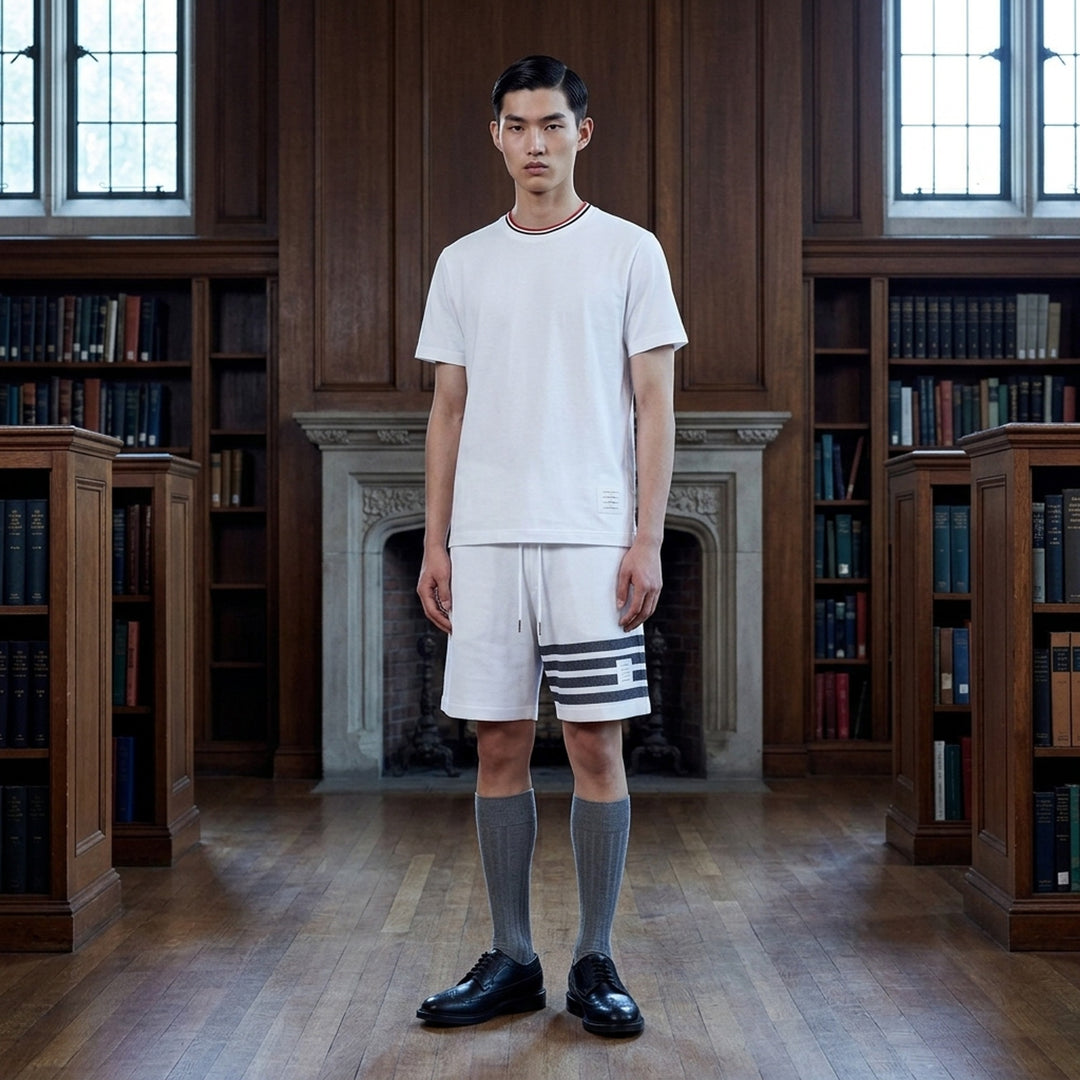Relaxed Fit Short Sleeve Tee | Thom Browne | Club21 - lifestyle
