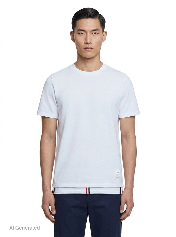 Relaxed Fit T-Shirt | Thom Browne | Club21 - front