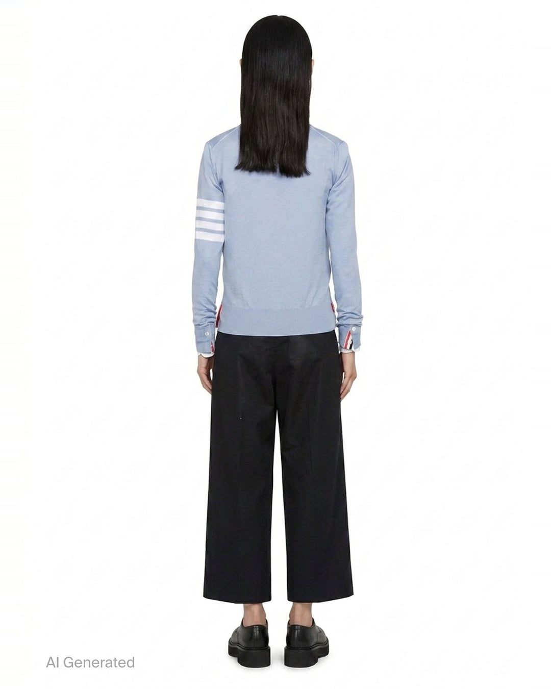 Relaxed Fit V-Neck Cardigan | Thom Browne | Club21 - back