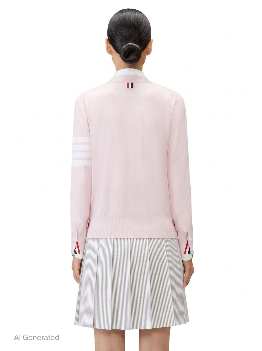 Relaxed Fit V-Neck Cardigan | Thom Browne | Club21 - back