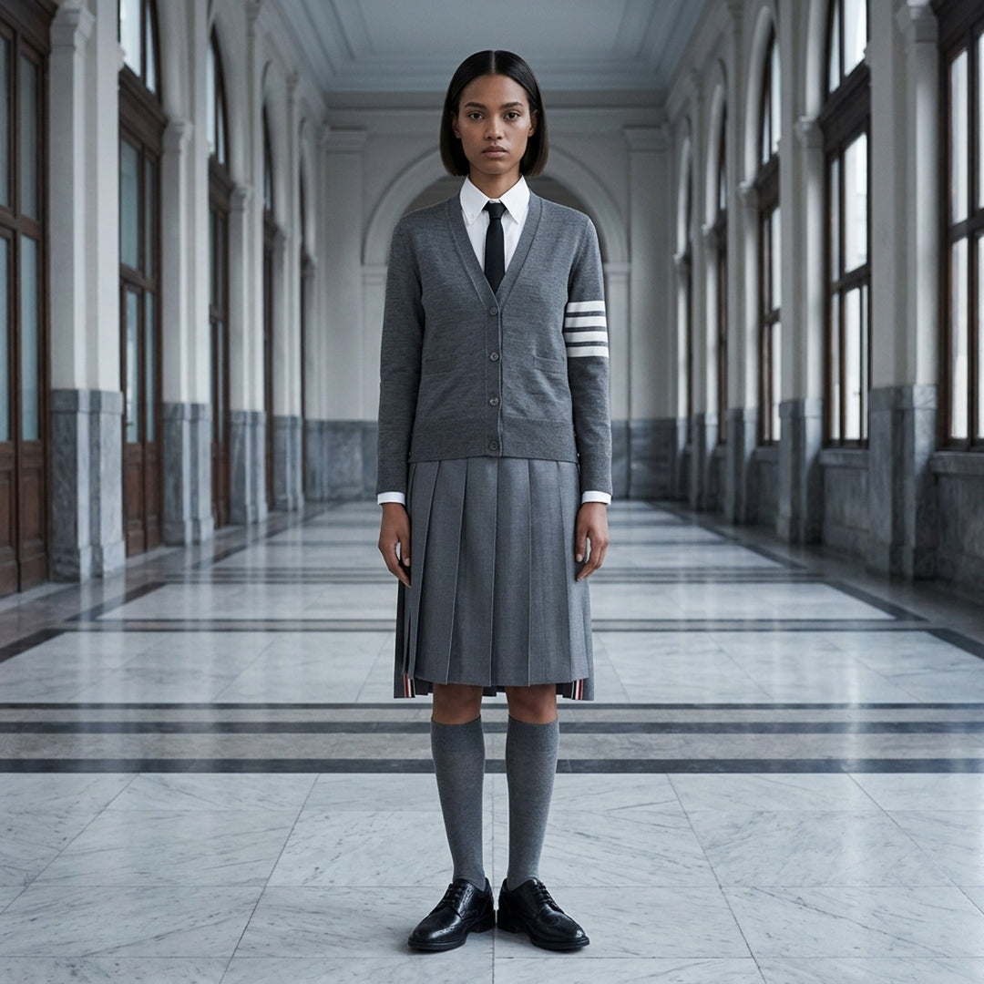 Relaxed Fit V-Neck Cardigan | Thom Browne | Club21 - lifestyle