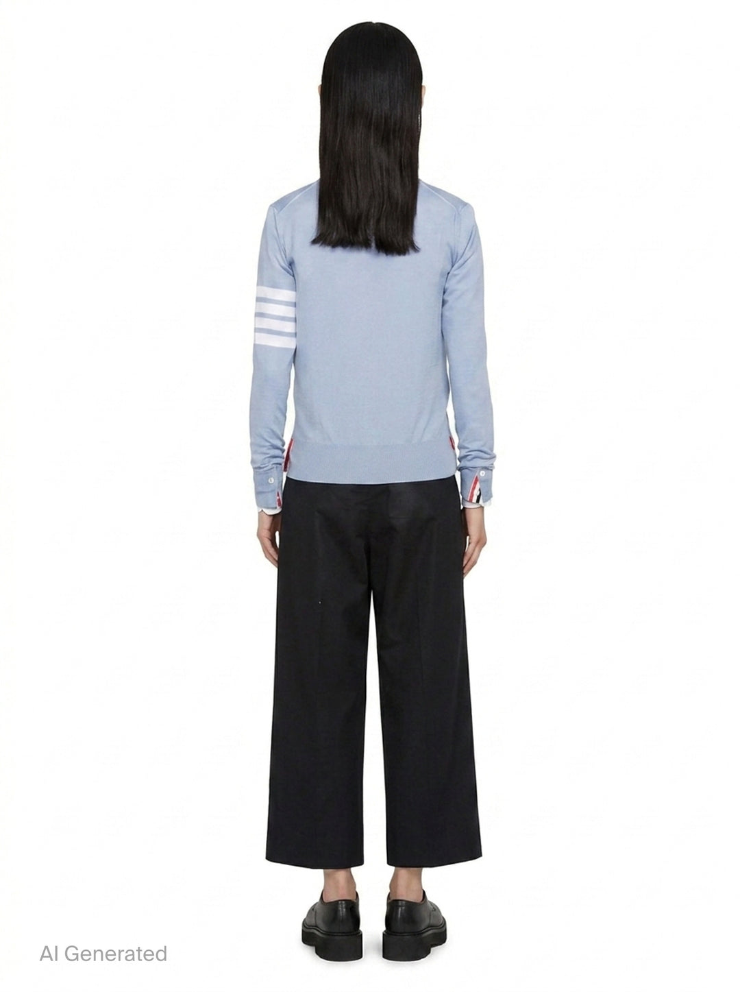 Relaxed Fit V-Neck Cardigan | Thom Browne | Club21 - back