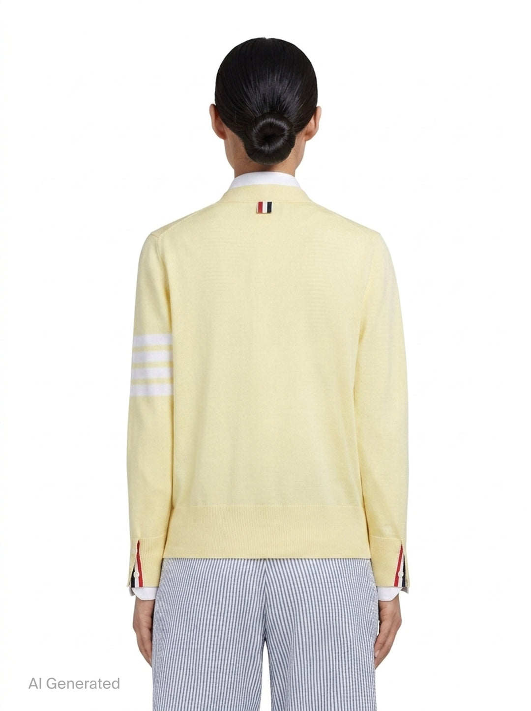 Relaxed Fit V-Neck Cardigan | Thom Browne | Club21 - back