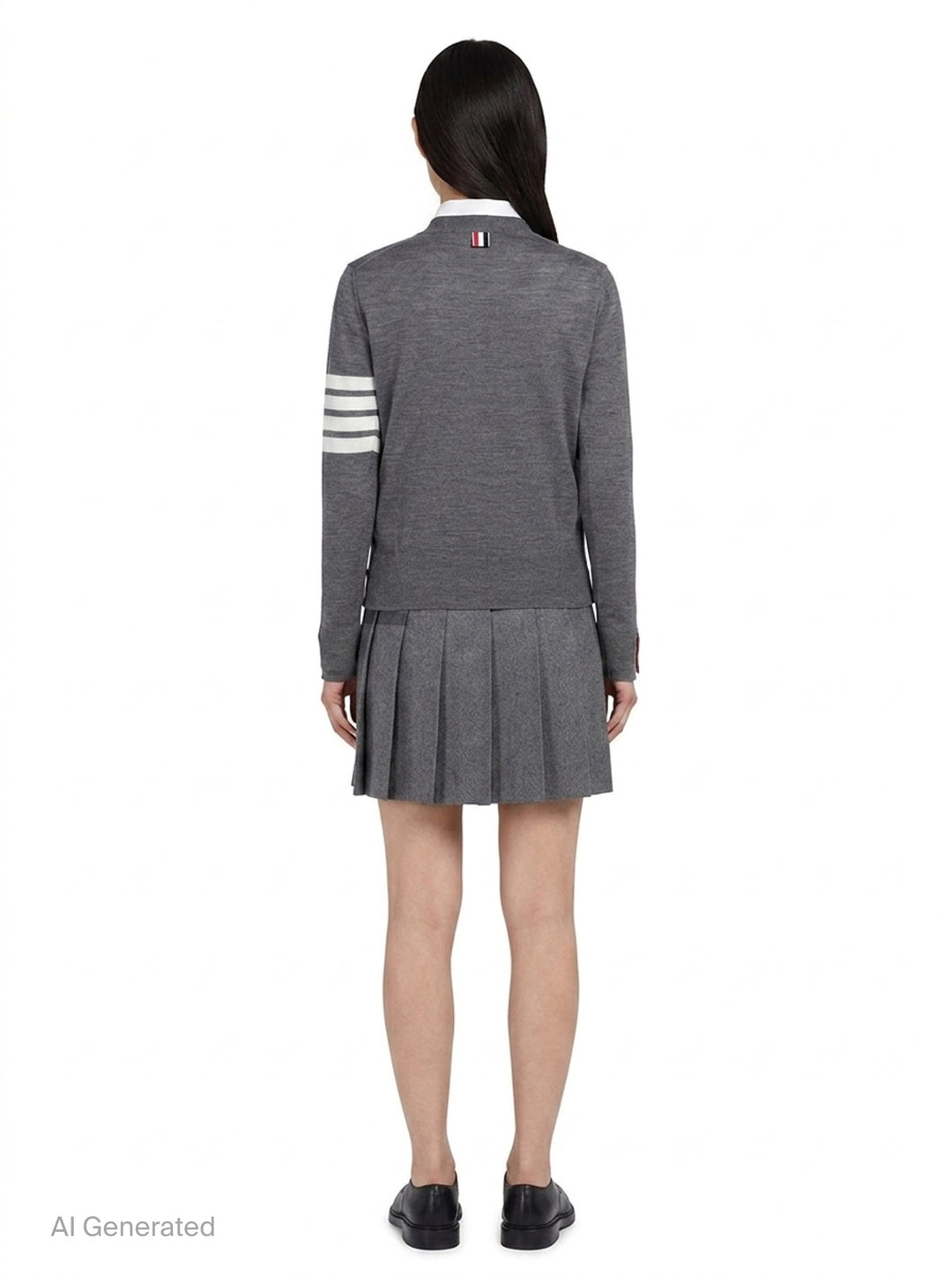 Relaxed Fit V-Neck Cardigan | Thom Browne | Club21 - back