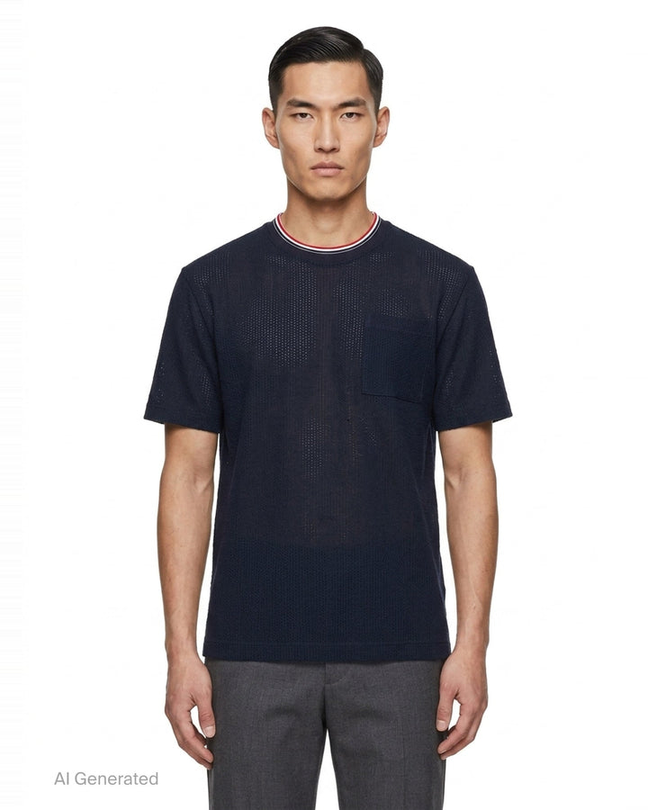 Relaxed Short Sleeve Tee | Thom Browne | Club21 - front