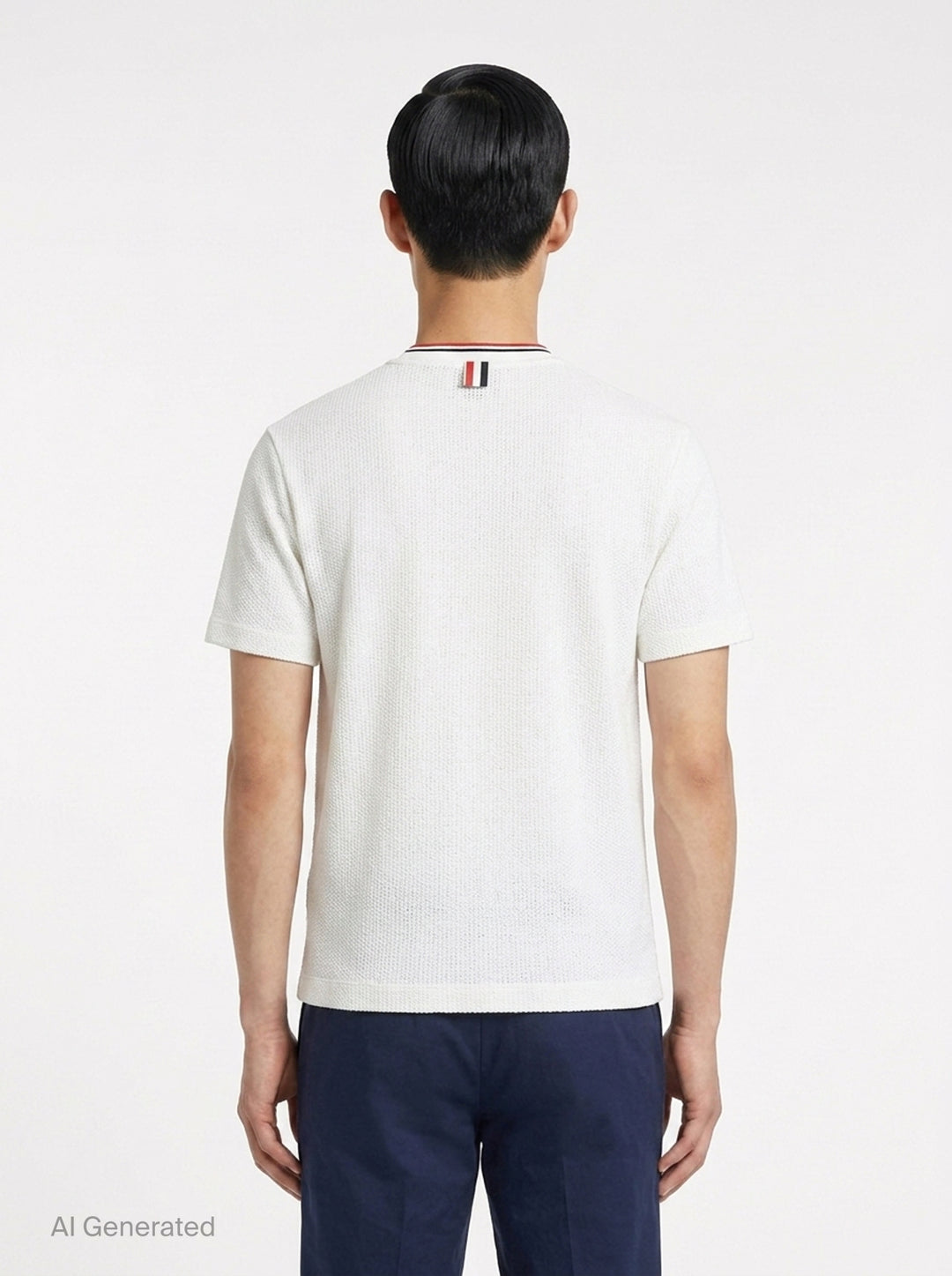 Relaxed Short Sleeve Tee | Thom Browne | Club21 - back