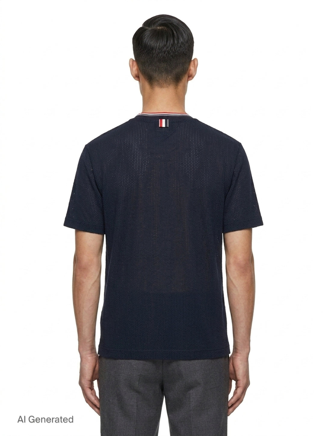 Relaxed Short Sleeve Tee | Thom Browne | Club21 - back