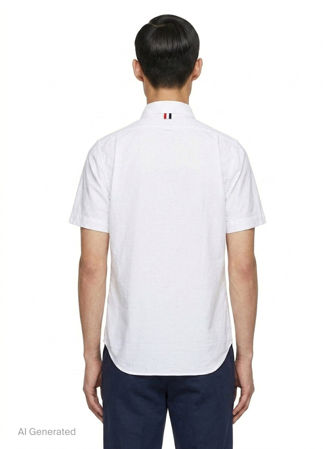 Short Sleeve Button Down Shirt | Thom Browne | Club21 - back