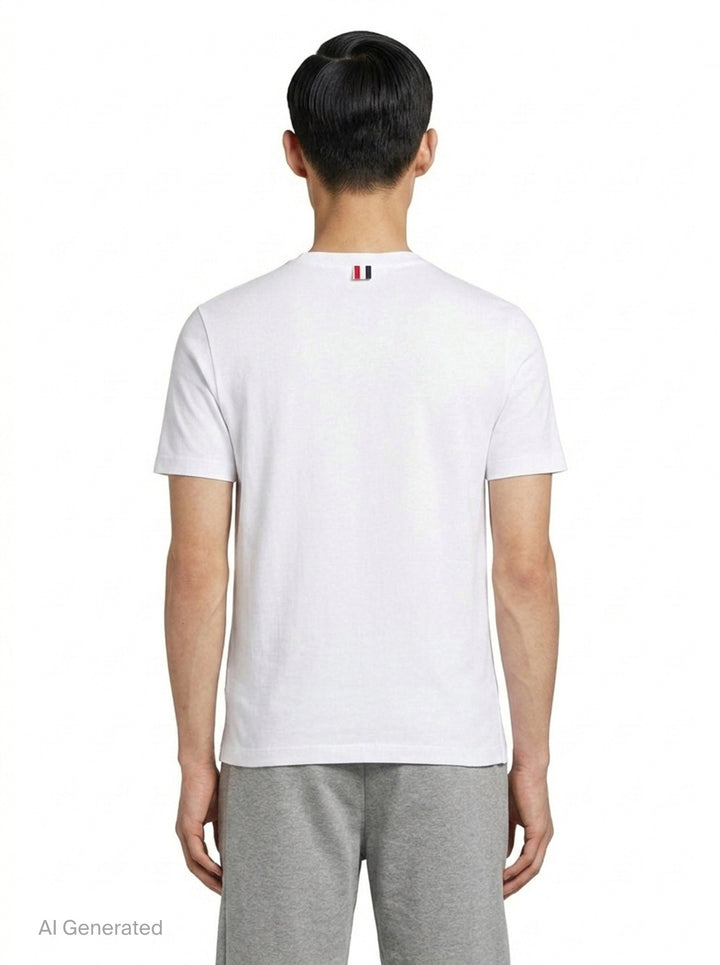 Short Sleeve Engineered Tee | Thom Browne | Club21 - back