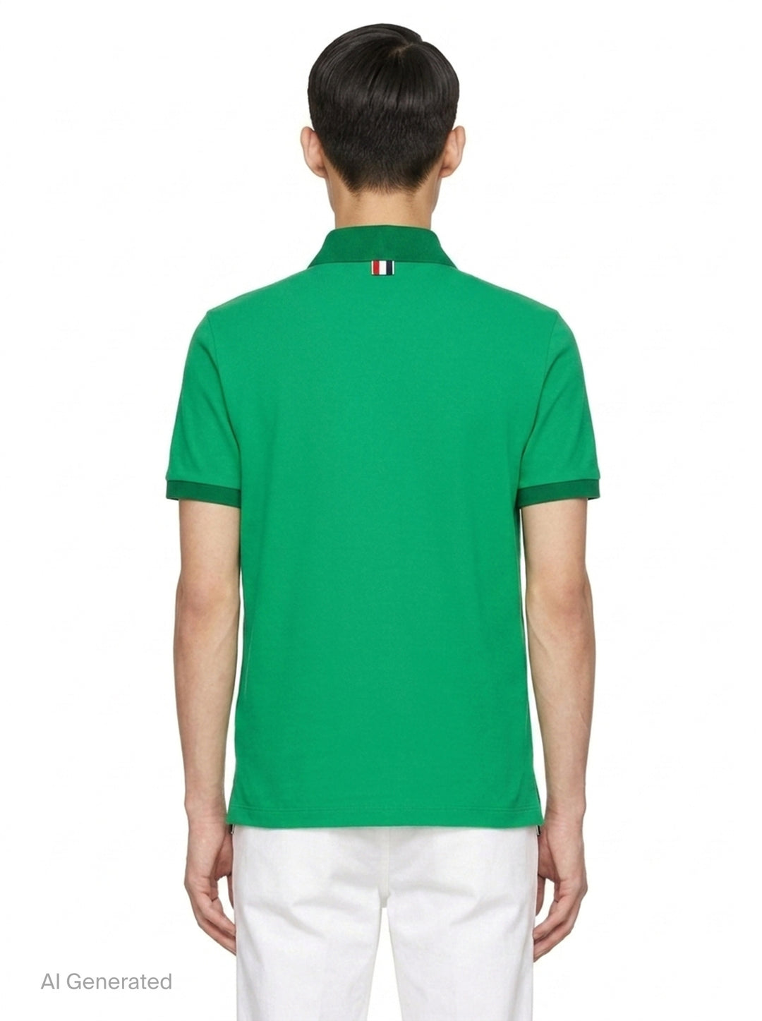 Short Sleeve Rib Cuff Polo | Thom Browne | Club21 - back