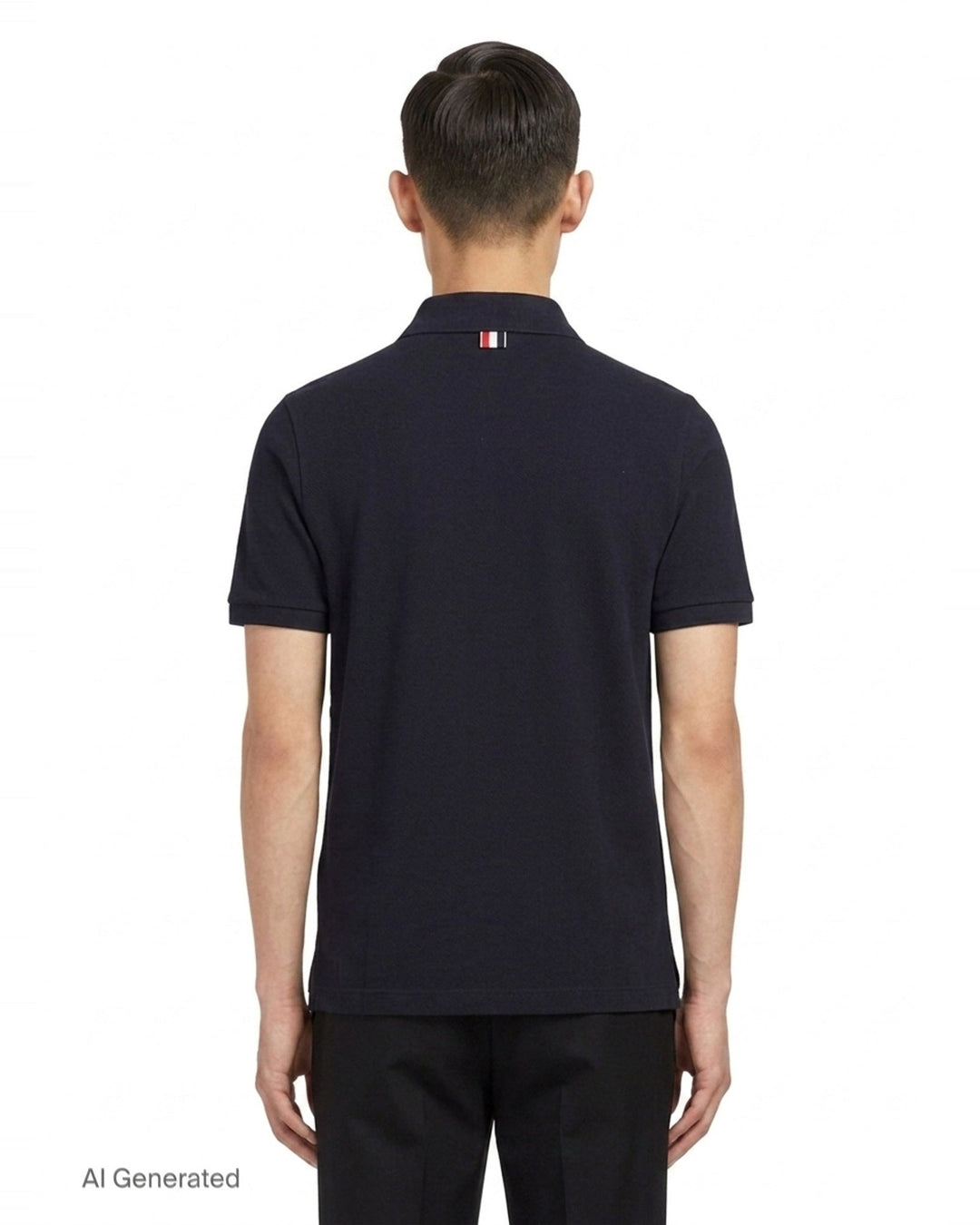 Short Sleeve Rib Cuff Polo | Thom Browne | Club21 - back
