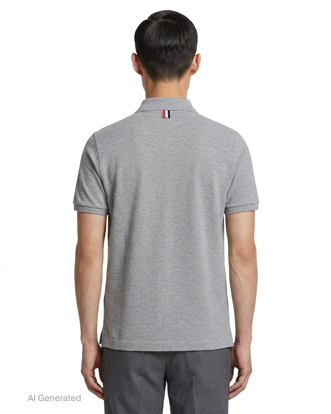 Short Sleeve Rib Cuff Polo | Thom Browne | Club21 - back