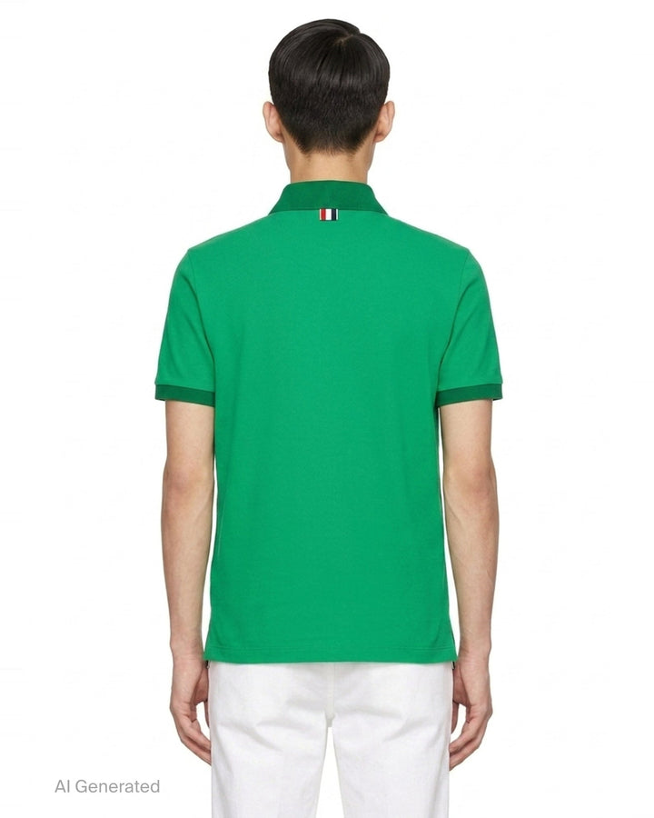 Short Sleeve Rib Cuff Polo | Thom Browne | Club21 - back