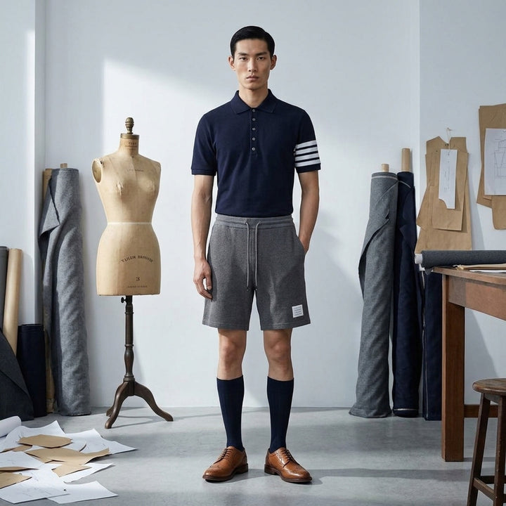 Short Sleeve Rib Cuff Polo | Thom Browne | Club21 - lifestyle