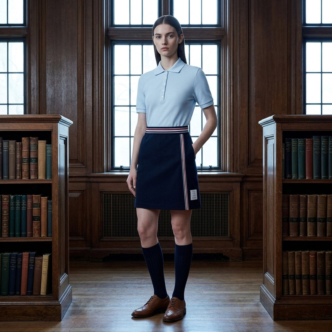 Short Sleeve Rib Cuff Polo | Thom Browne | Club21 - lifestyle